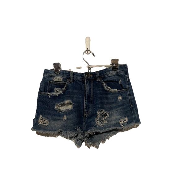 Zara Pants - Zara Women's Trafaluc Denim‎ wear Distressed Destroyed Ripped Jean Shorts 4